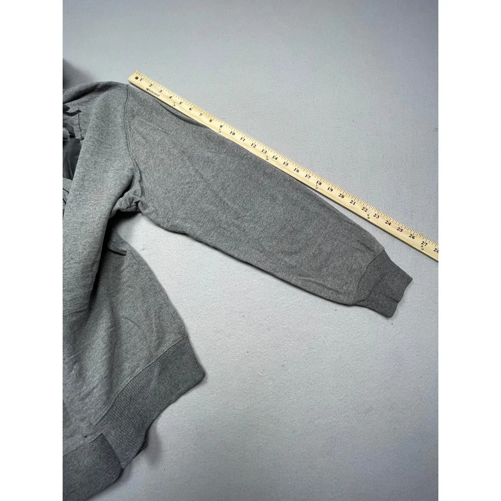 The North Face Hoodie Poly Cotton Viscose Gray Skier Graphic Large Mens